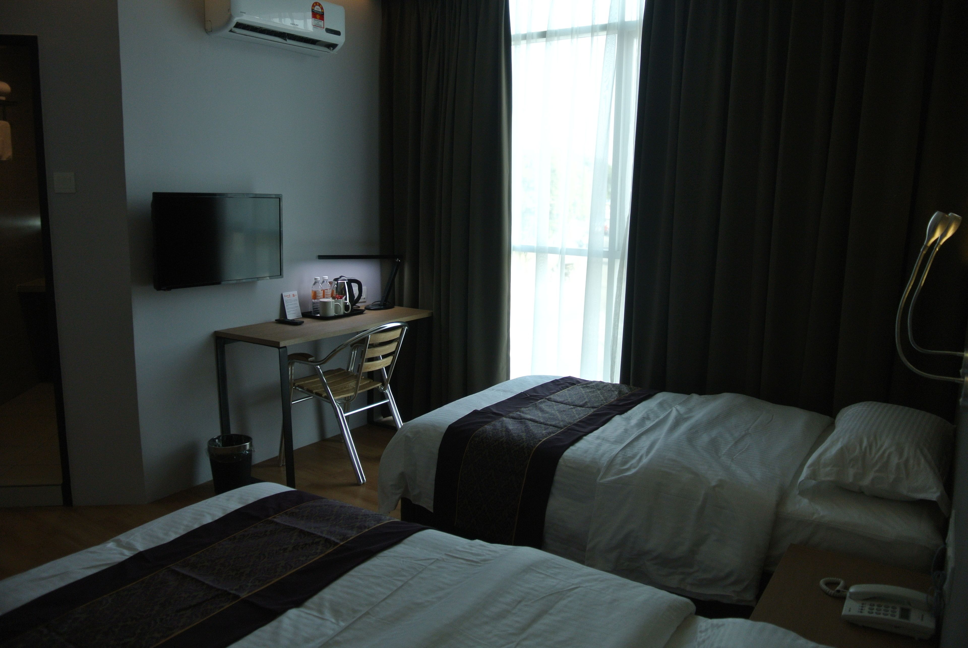 superior twin room | in-room safe, desk, soundproofing, iron/ironing board