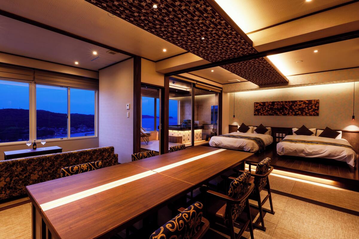 Kamar Twin Deluks, Bebas Asap Rokok, pemandangan laut | Brankas dan Wi-Fi gratis