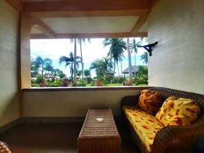 Dobbelt- eller tomannsrom – panorama, sjøutsikt | Balkong