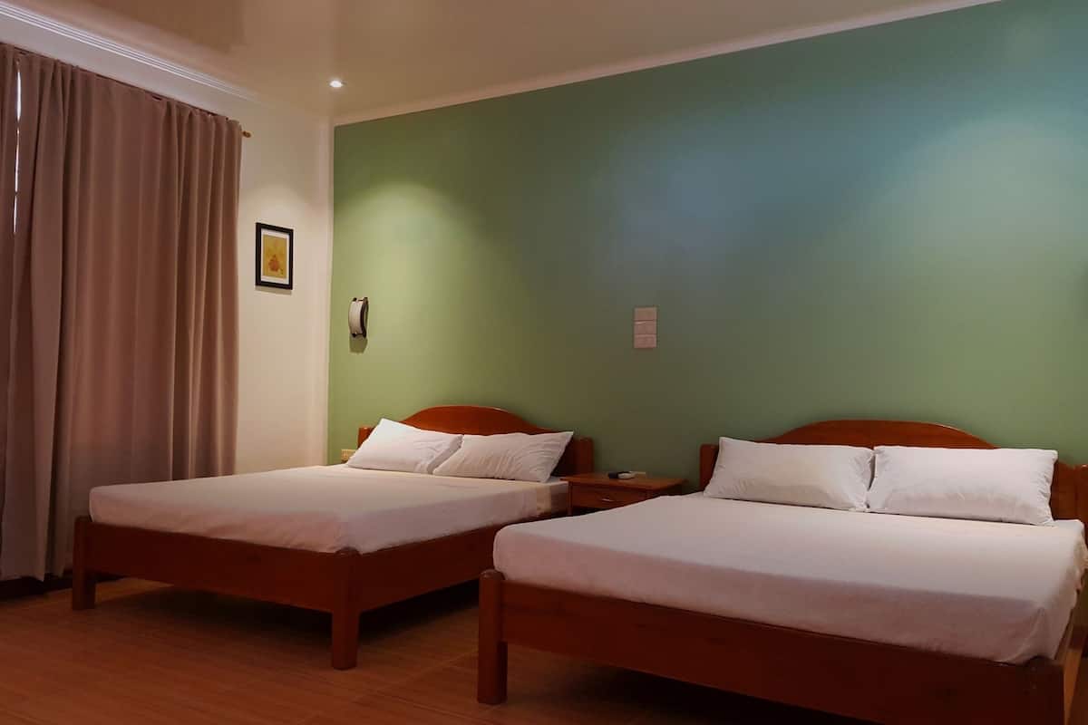 Deluxe Room, 2 Queen Beds | Desk, bed sheets