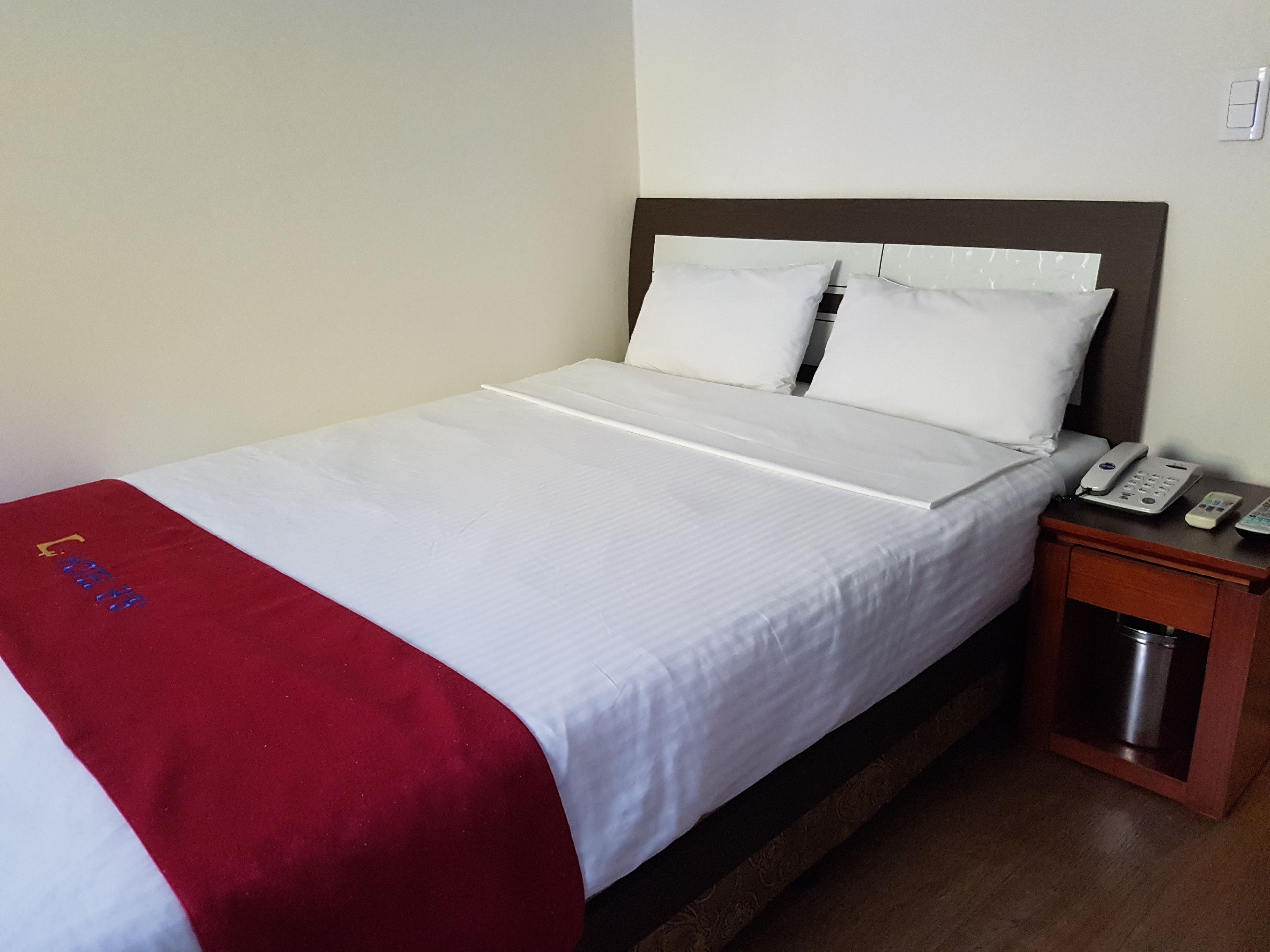 Premium bedding, down comforters, blackout drapes, soundproofing