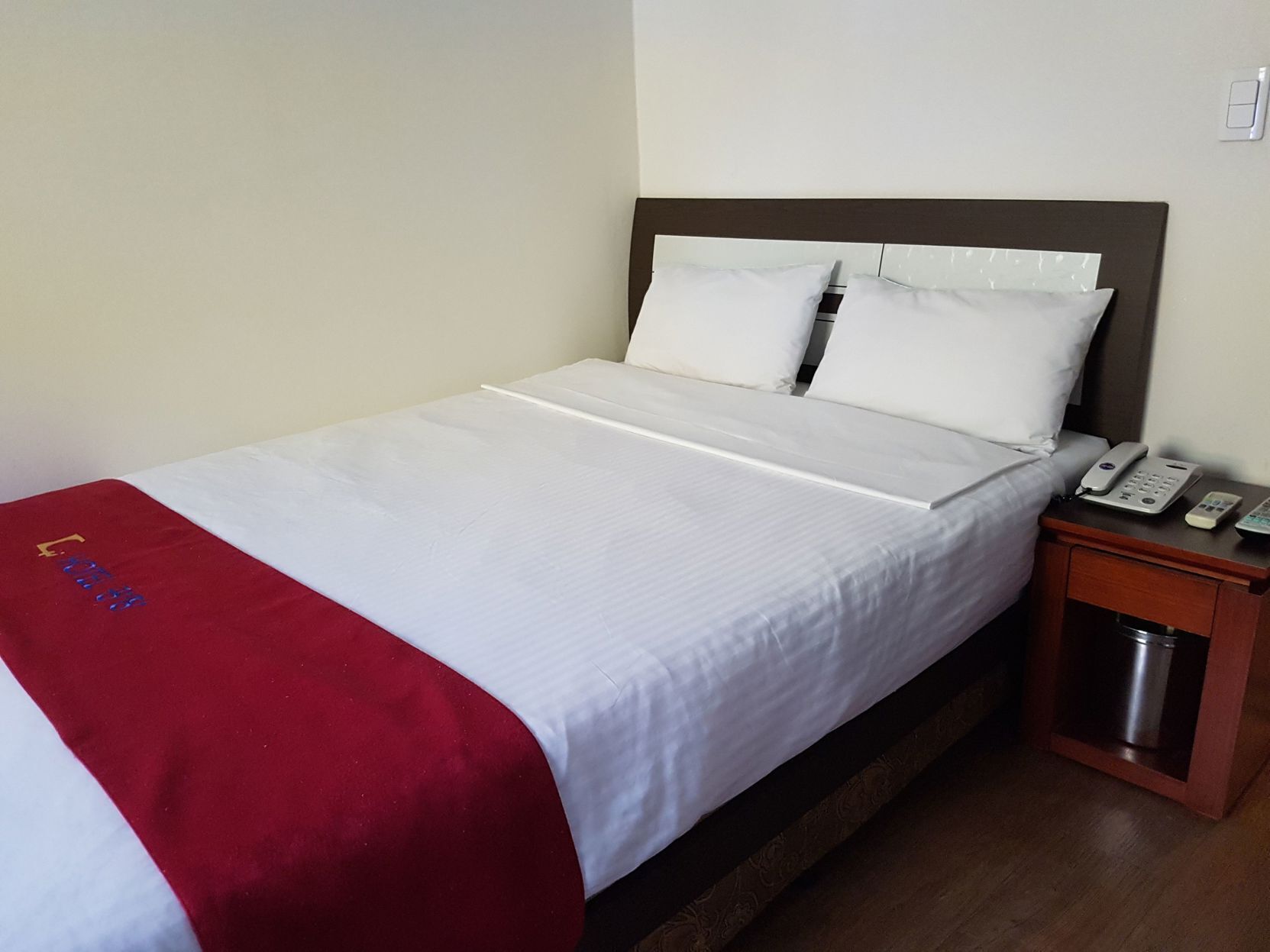 Premium bedding, down comforters, blackout drapes, soundproofing