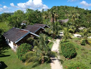 Chambre Deluxe, 1 grand lit, non-fumeurs, vue jardin | Vue de la chambre