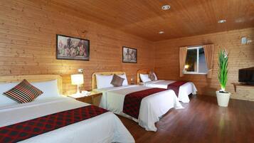 Down comforters, desk, blackout drapes, free WiFi