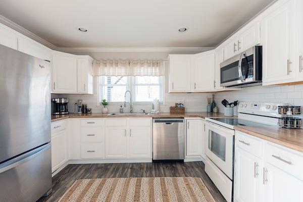 Open Kitchen with all the supplies needed for a home cooked meal!