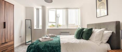 1 soverom, strykejern/-brett, wi-fi og sengetøy