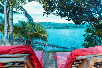 Traditional Bungalow at The Palm Beach in Rubavu with Kivu Lake View