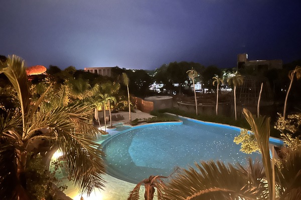 Night view from the apartment