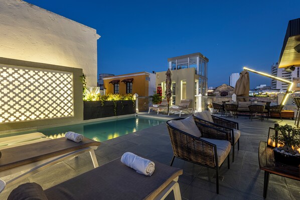 Rooftop terrace - Hotel Casa del Gobernador  (Cartagena)