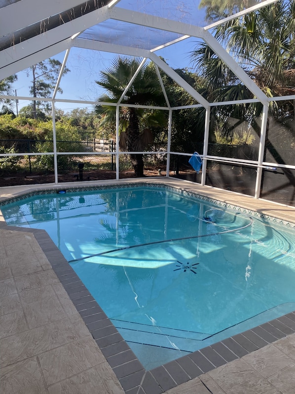 A heated pool - Sunset Preserve on Lemon Bay Preserve  South Venice.  (Venice)