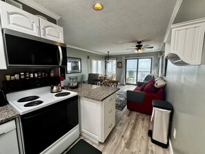 Fridge, microwave, oven, stovetop - 2026: Truly Oceanfront. The Penthouse in Duck, has Amazing Ocean Views! (Duck)
