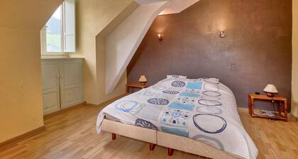 Au nid du gypaéte (oiseau local)