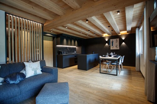 Appartement "Snow Villa Genf" avec vue sur la montagne, espace spa commun et jardin