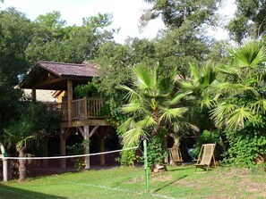 Property grounds - Chalet Perché with All Comforts in Labenne Océan – Unique Getaway for 4 Guests - Beach Nearby (Labenne)