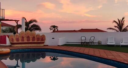 Holiday Home 'Viento De Sal' with Sea View, Shared Pool and Wi-Fi