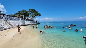 Private beach, beach cabanas, sun loungers, beach umbrellas