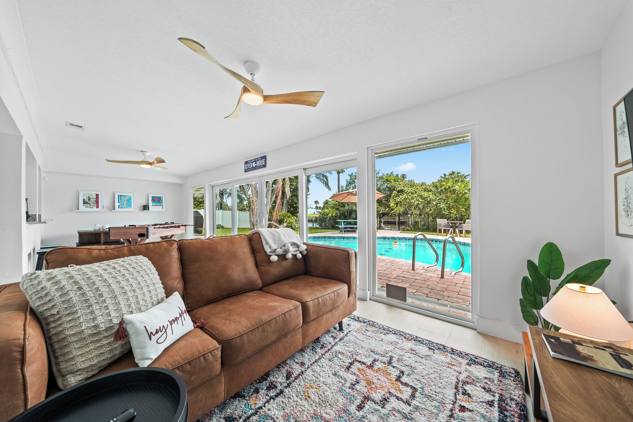 Remodeled Riverfront Pool and Dock Home in the Heart of Cocoa Beach.