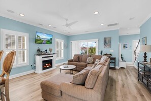 Living area - Ocean Blue - Second Row Complex in Garden City Beach, SC (Garden City Beach)