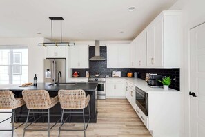 Fridge, microwave, oven, stovetop - The Ashland House • Spacious Home + Fenced Yard (Nashville)