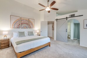 3 bedrooms, iron/ironing board, travel cot, WiFi