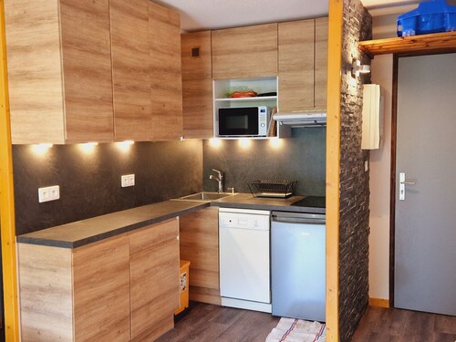 Charmant appart. 2p avec balcon, proche pistes et commerces