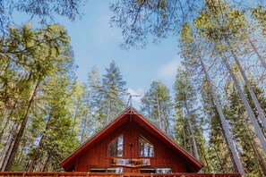 Exterior - NEW - Lassen Tree Cabin with Hot Tub (Shingletown)