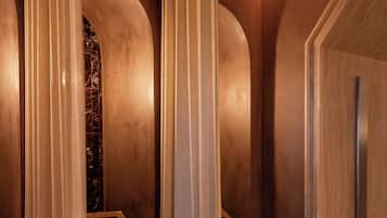 Couples treatment rooms, Turkish bath, body treatments, aromatherapy