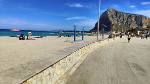 Sun loungers, beach towels