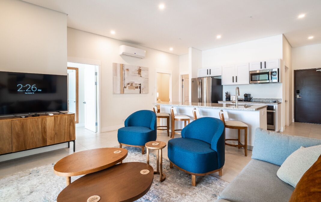 Premier Villa, 2 Bedrooms, Marina View | Living area | Smart TV, Netflix, table tennis, streaming services