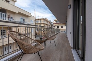Deluxe Apartment, 2 Bedrooms, Balcony, Mountain View | Balcony - MAGNOLIA Luxury Chania Central Apartments (Chania)