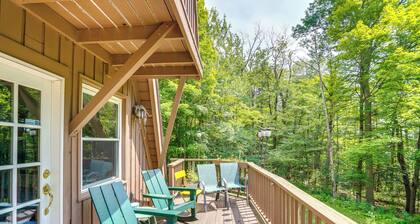 A-Frame Cabin w/ Furnished Deck in Becket!