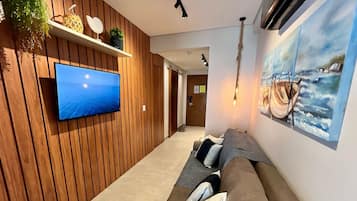 Apartamento | Área de estar | Smart TV