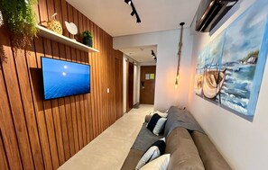 Apartment | Living area | Smart TV - Flat com piscina privativa em Pipa (Tibau do Sul)