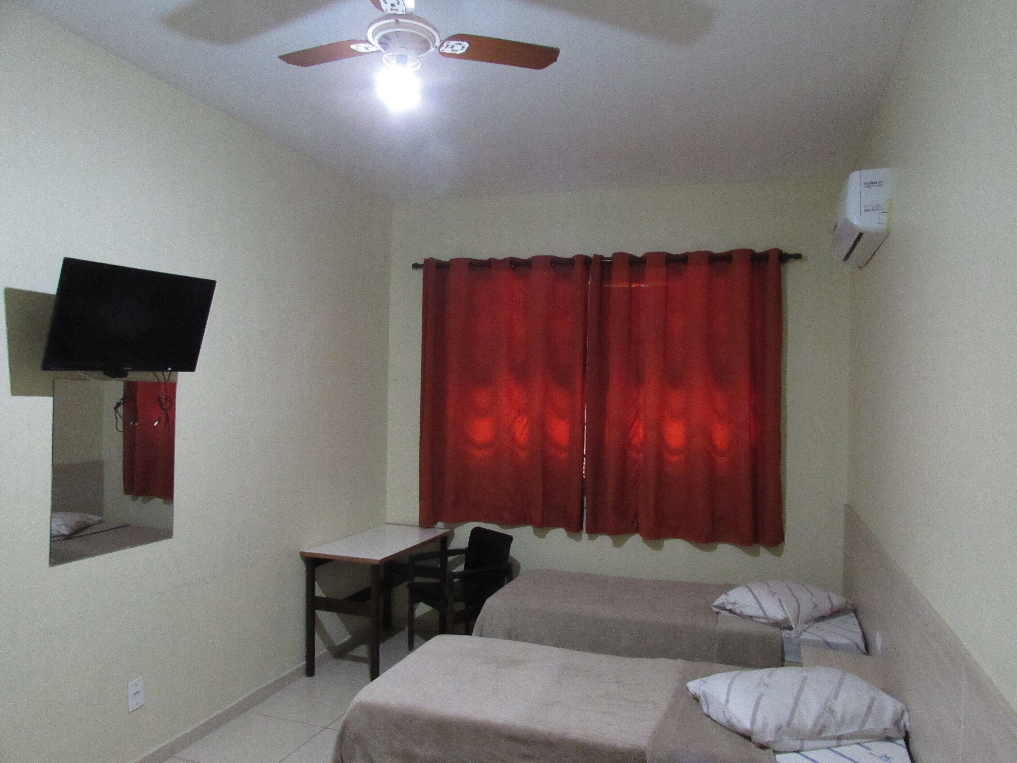 Desk, soundproofing, iron/ironing board, free WiFi