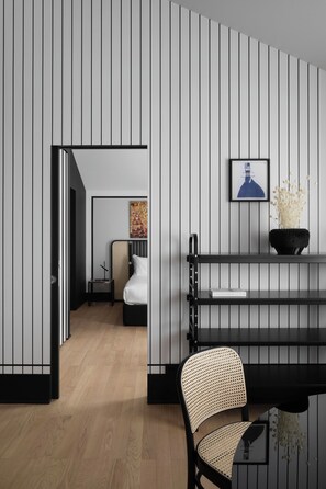 Apartament executiu | Llençols de cotó egipci, roba de llit d'alta qualitat i cobrellits 