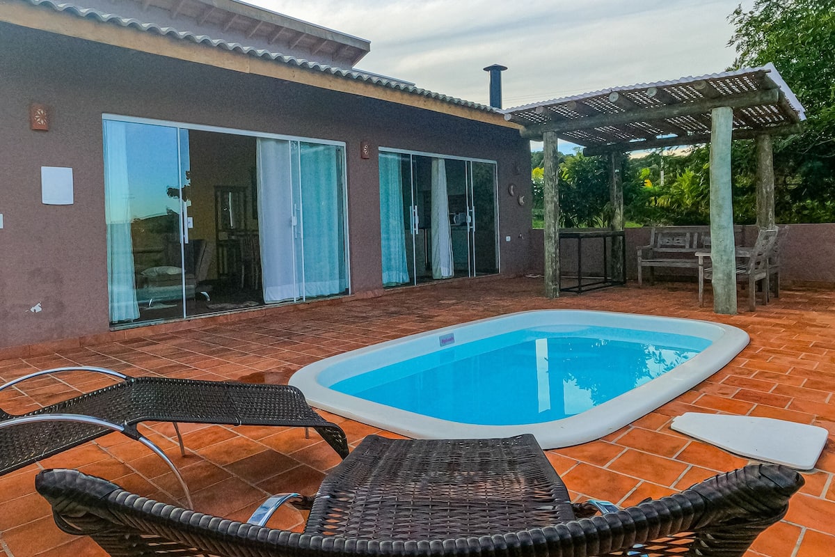 Design-Chalet, eigener Pool, Seeseite
