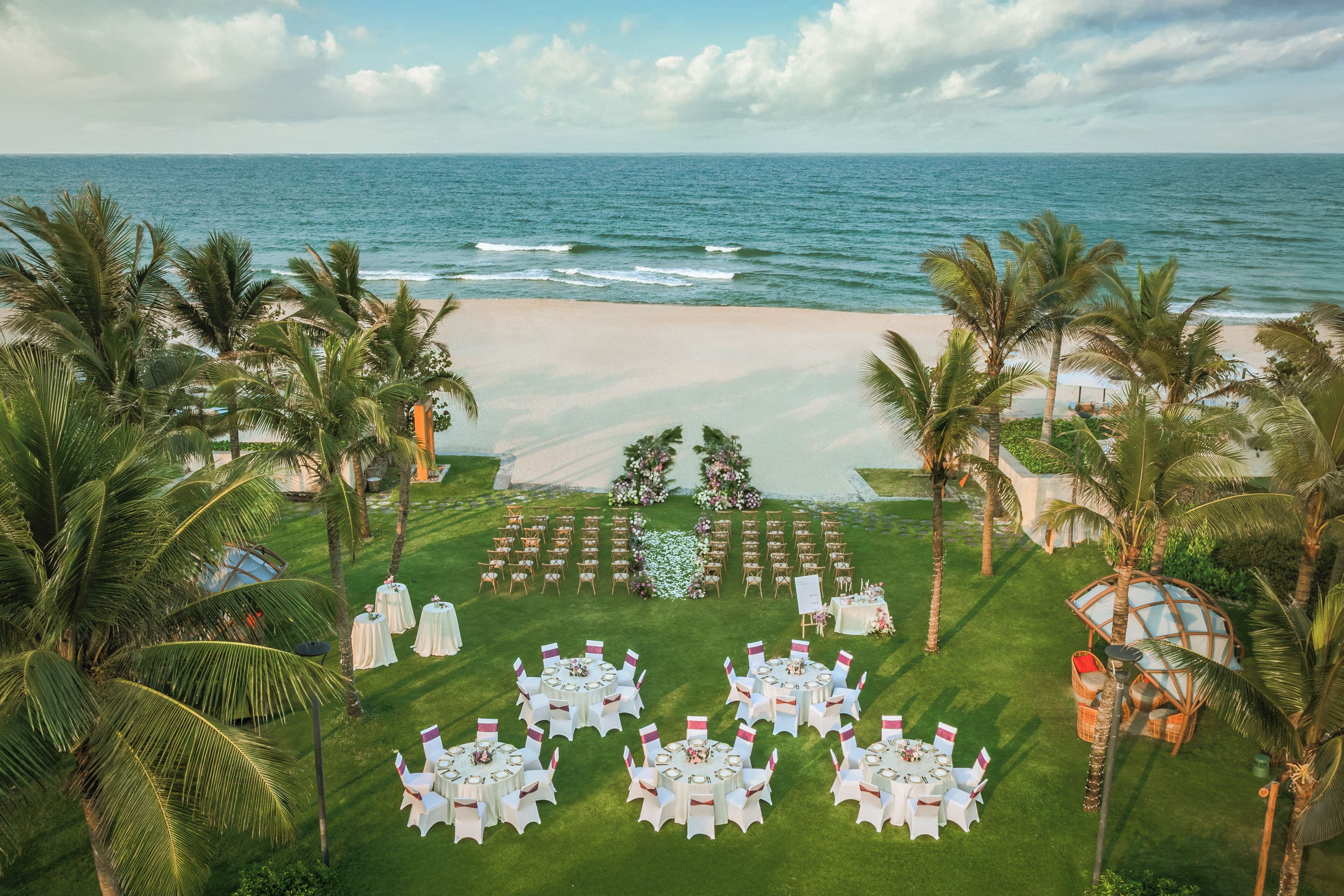 Área de bodas al aire libre