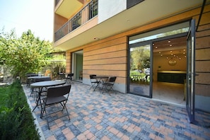Quarto duplo luxo, 2 camas de solteiro, no jardim | Fachada da propriedade