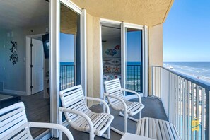 Apartment, Multiple Beds, Ocean View, Beachfront | Balcony view - Beachfront Oceania Beach Club Complex (New Smyrna Beach)