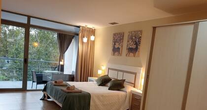 Amplio Alojamiento, Céntrico y Tranquilo, Aire Ac., Wifi, Ascensor, 4 PAX