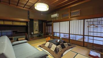 Desk, free WiFi, bed sheets