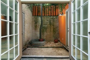 Exterior detail - Modern Hacienda with Interior Balconies 🏡📍🛏 🏊‍♂️ (San Antonio)