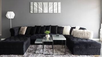 TV, fireplace, offices