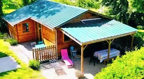Romantik-alpehytte | Terrasse/gårdhave