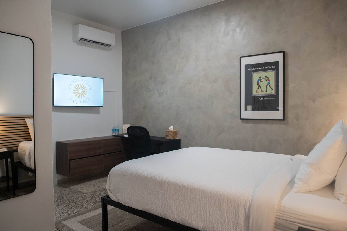 Queen Deluxe Room | Bộ trải giường bằng vải cotton Ai Cập, bộ đồ giường cao cấp 
