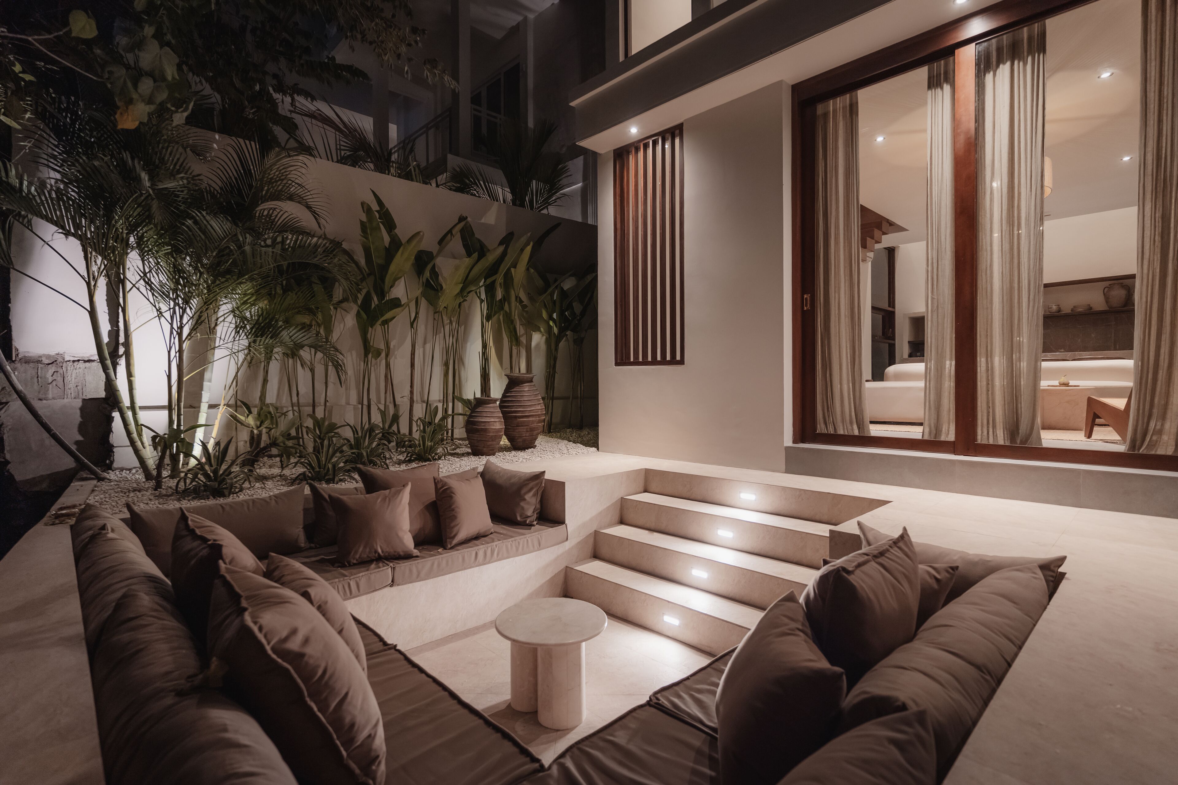 Villa | Living area | 43-inch TV with cable channels