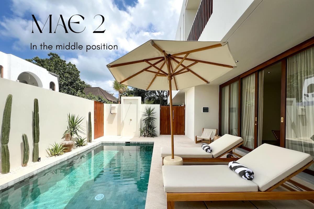 Villa, bassengutsikt | 1 soverom, sengetøy i egyptisk bomull og sengetøy av topp kvalitet