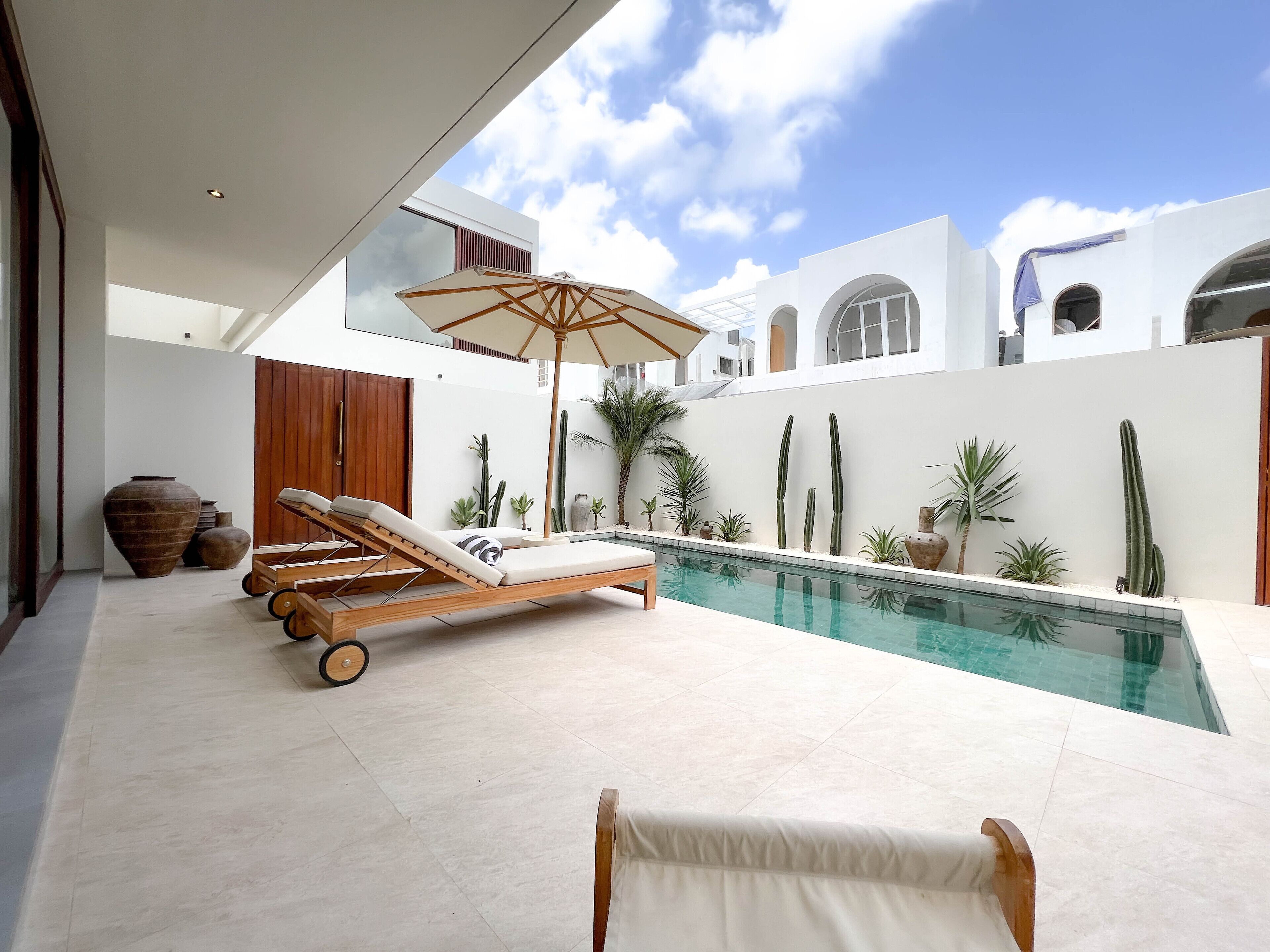 Villa, vue piscine | 1 chambre, draps en coton égyptien, literie de qualité supérieure