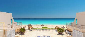 Oceanfront white sand beach condo 