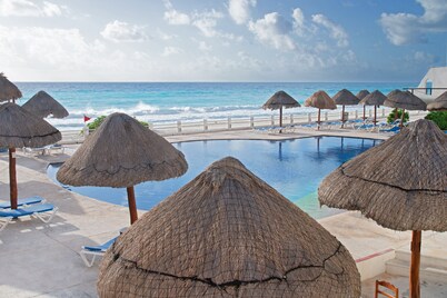 Oceanfront white sand beach condo 
